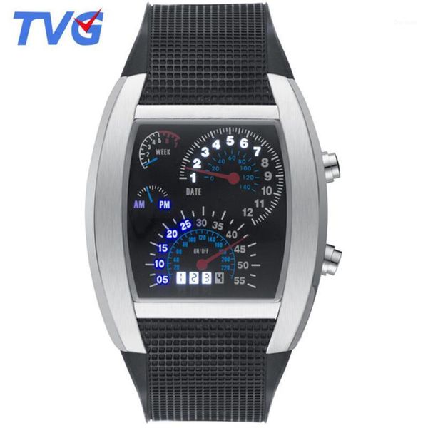 men watches led digital multicolor soft silicone strap sports erkek kol saati montre homme relogio wristwatches, Slivery;brown
men watches led digital multicolor soft silicone strap sports erkek kol saati montre homme relogio wristwatches, Slivery;brown