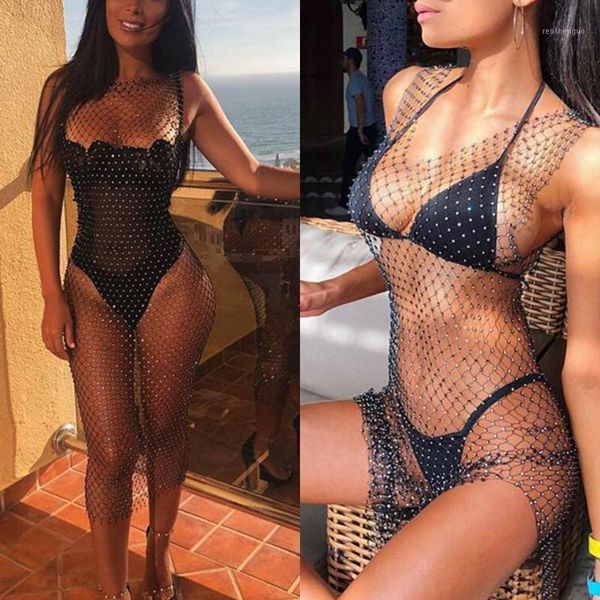 casual dresses festival rhinestone mesh bodycon tank dress women see through diamonds sequin clubwear party beach midi, Black;gray
casual dresses festival rhinestone mesh bodycon tank dress women see through diamonds sequin clubwear party beach midi, Black;gray