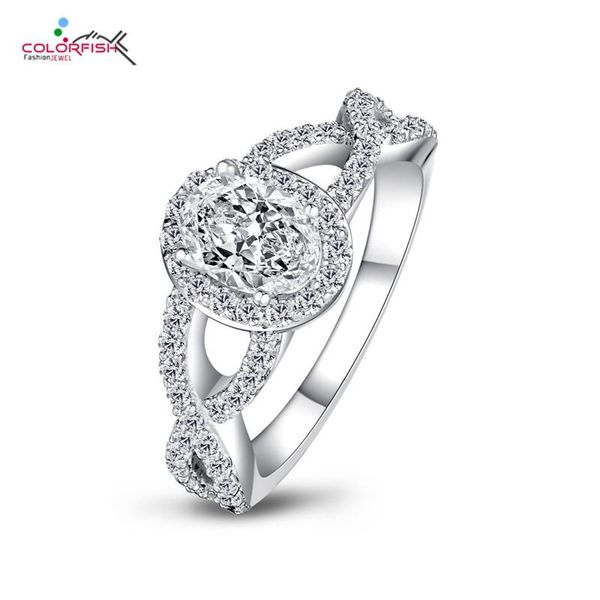 cluster rings colorfish 925 sterling silver oval cut 0.5ct engagement ring infinity wedding band jewelry for women, Golden;silver
cluster rings colorfish 925 sterling silver oval cut 0.5ct engagement ring infinity wedding band jewelry for women, Golden;silver