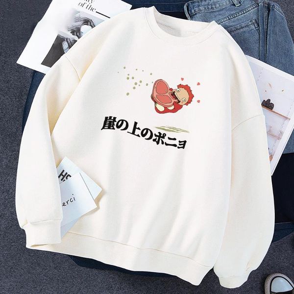 men's hoodies & sweatshirts ponyo on the cliff men sweatshirt casual fashion mens clothes japanese anime 2021 harajuku vintage pullover, Black
men's hoodies & sweatshirts ponyo on the cliff men sweatshirt casual fashion mens clothes japanese anime 2021 harajuku vintage pullover, Black