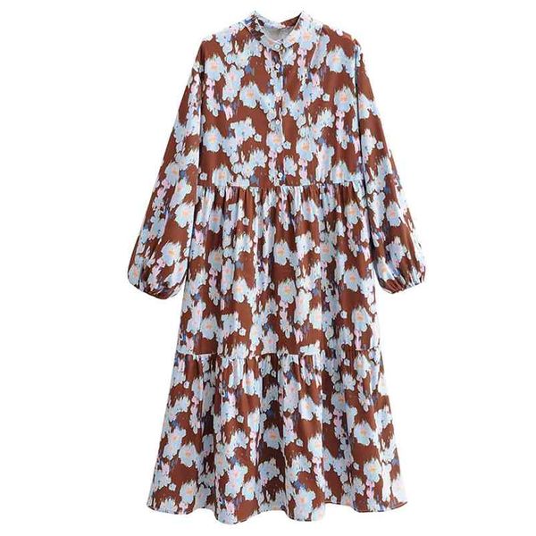 women summer loose dress long sleeve o-neck buttons print floral fashion street female elegant dresses clothes vestidos 210513, Black;gray
women summer loose dress long sleeve o-neck buttons print floral fashion street female elegant dresses clothes vestidos 210513, Black;gray
