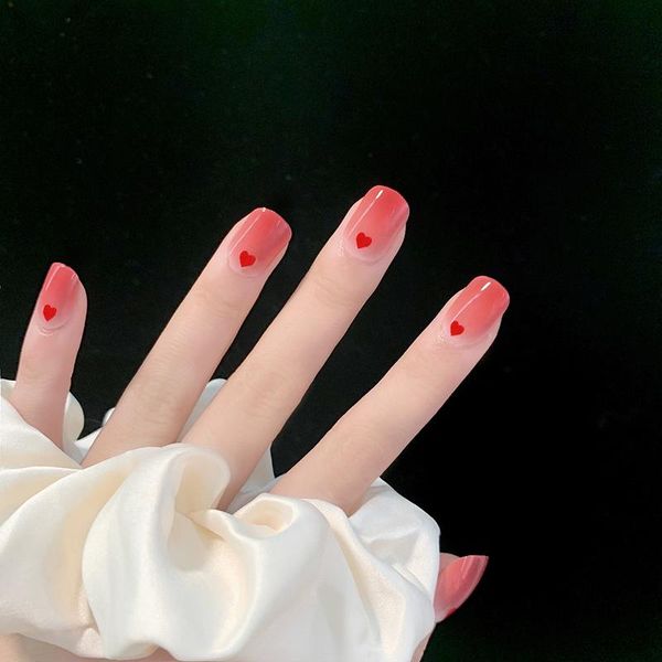 false nails 24pcs fake with glue red heart shape wear short paragraph fashion manicure patch wearable nail dl, Red;gold
false nails 24pcs fake with glue red heart shape wear short paragraph fashion manicure patch wearable nail dl, Red;gold