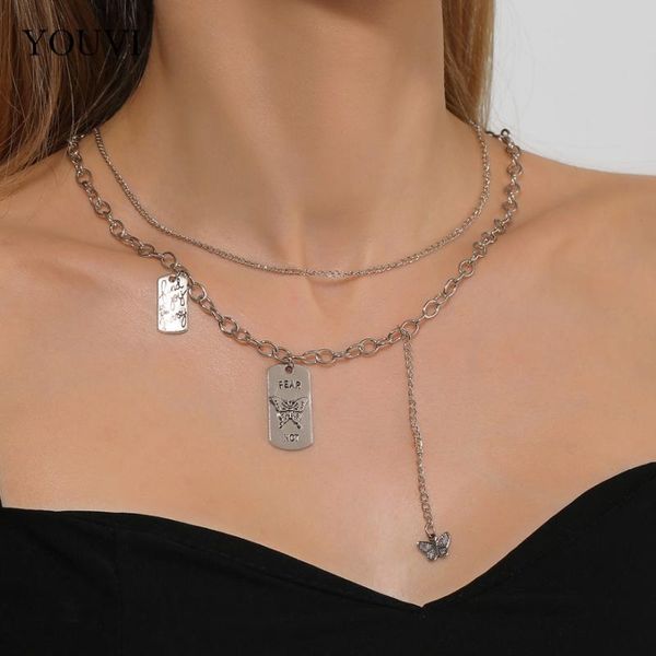 chains youvi stainless steel alloy goth chain necklace for women geometric butterfly pedants choker jewelry couple neck, Silver
chains youvi stainless steel alloy goth chain necklace for women geometric butterfly pedants choker jewelry couple neck, Silver