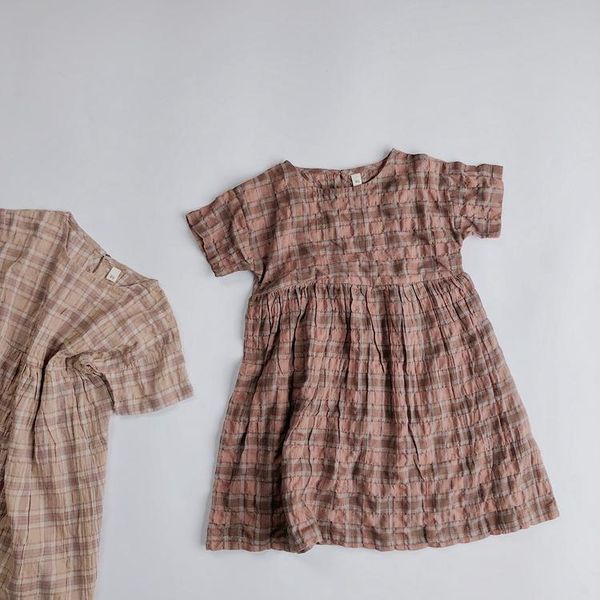 yoga outfits children's girls' dress 2021 summer korean girls pastoral plaid mori short-sleeved clothes, White;red
yoga outfits children's girls' dress 2021 summer korean girls pastoral plaid mori short-sleeved clothes, White;red