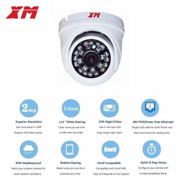 cameras poe ip camera dome hd 2mp h.265 2.8mm len onvif outdoor security with 65ft ir night vision remote viewing ip66 waterproof
cameras poe ip camera dome hd 2mp h.265 2.8mm len onvif outdoor security with 65ft ir night vision remote viewing ip66 waterproof