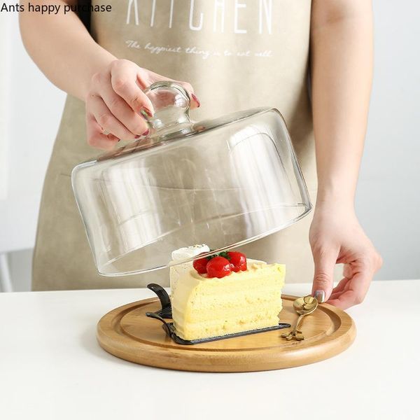 creative wooden cake tray with glass cover dessert bread snack fresh-keeping anti-ash household storage baking & pastry tools
creative wooden cake tray with glass cover dessert bread snack fresh-keeping anti-ash household storage baking & pastry tools