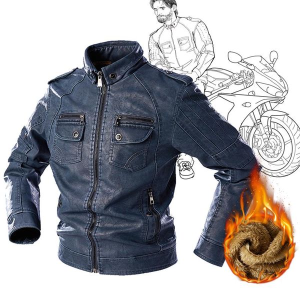 men's fur & faux fashion men motorcycle leather jacket slim 2021 plus velvet warm winter pu coat male casual biker bomber outwear, Black
men's fur & faux fashion men motorcycle leather jacket slim 2021 plus velvet warm winter pu coat male casual biker bomber outwear, Black