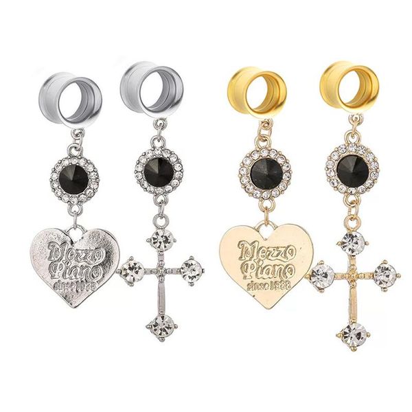 other vankula 2pcs drop earrings ear plugs tunnels body jewelry piercing beautiful heart shape gauges expanders for woman gift, Slivery;golden
other vankula 2pcs drop earrings ear plugs tunnels body jewelry piercing beautiful heart shape gauges expanders for woman gift, Slivery;golden