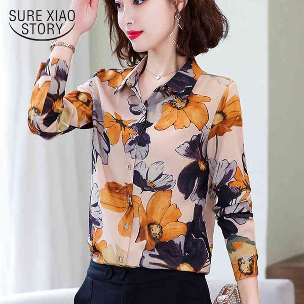 cardigan clothes plus size s-4xl autumn fashion floral print shirt women long sleeve chiffon blouse blusas mujer 10474 210415, White
cardigan clothes plus size s-4xl autumn fashion floral print shirt women long sleeve chiffon blouse blusas mujer 10474 210415, White