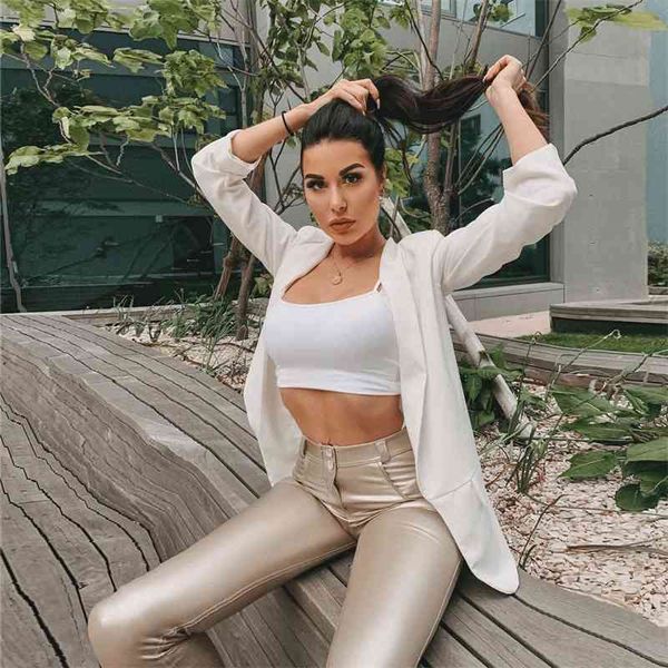 women's leggings leather pants metallic gold compression skinny sport casual sweatpants for iqga, Black
women's leggings leather pants metallic gold compression skinny sport casual sweatpants for iqga, Black