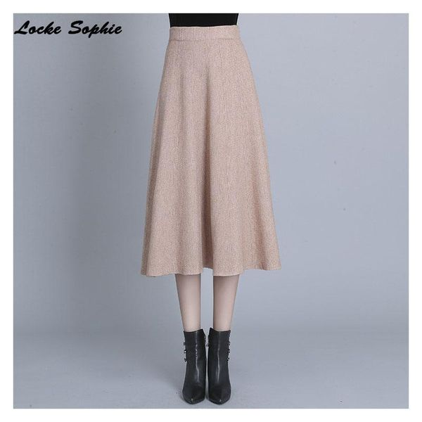 skirts 1pcs high waist womens plus size long a-line 2021 winter fashion knitting splicing elastic skirt ladies casual, Black
skirts 1pcs high waist womens plus size long a-line 2021 winter fashion knitting splicing elastic skirt ladies casual, Black