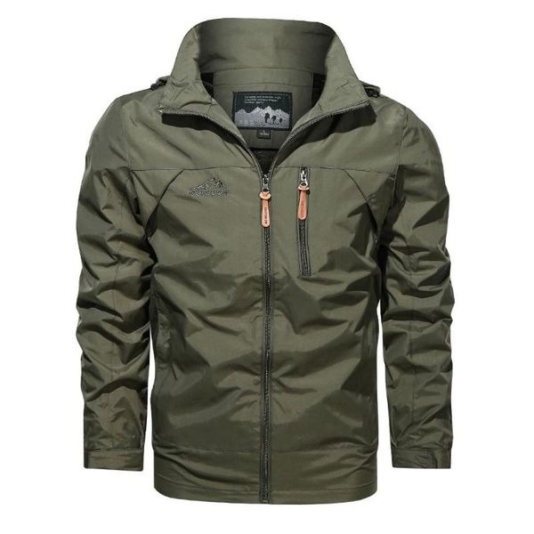 men's jackets spring autumn men outdoor stand collar waterproof windbreaker with hood fashion outwear lightweight breathable coat, Black;brown
men's jackets spring autumn men outdoor stand collar waterproof windbreaker with hood fashion outwear lightweight breathable coat, Black;brown