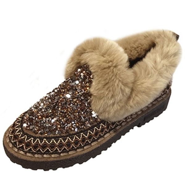 snow boots autumn winter version wool scoop thick bottom versatile sequin warm plush cotton shoes women, Black
snow boots autumn winter version wool scoop thick bottom versatile sequin warm plush cotton shoes women, Black