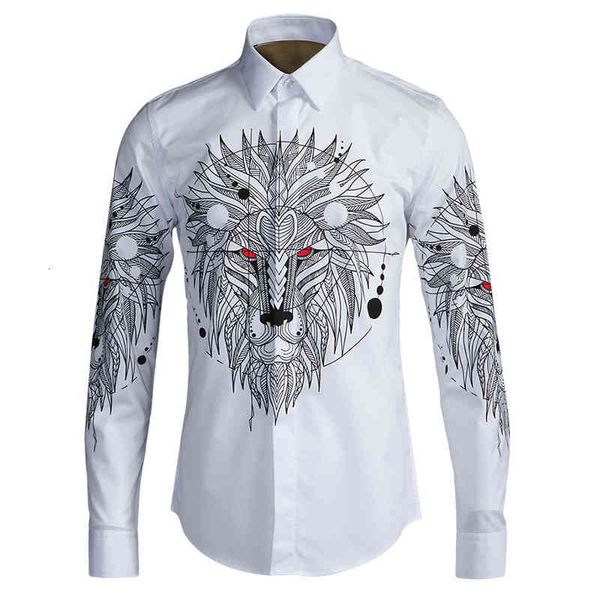 tee shirt shirt men shirt luxury lion printing fashion allover printed long sleeve mens plus size 4xl shirts man, White;black 
tee shirt shirt men shirt luxury lion printing fashion allover printed long sleeve mens plus size 4xl shirts man, White;black