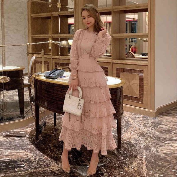 dress vintage spring women lace embroidery streetwear ruffles layered midi long elegant princess party holiday vestidos yk5o, Black;gray
dress vintage spring women lace embroidery streetwear ruffles layered midi long elegant princess party holiday vestidos yk5o, Black;gray