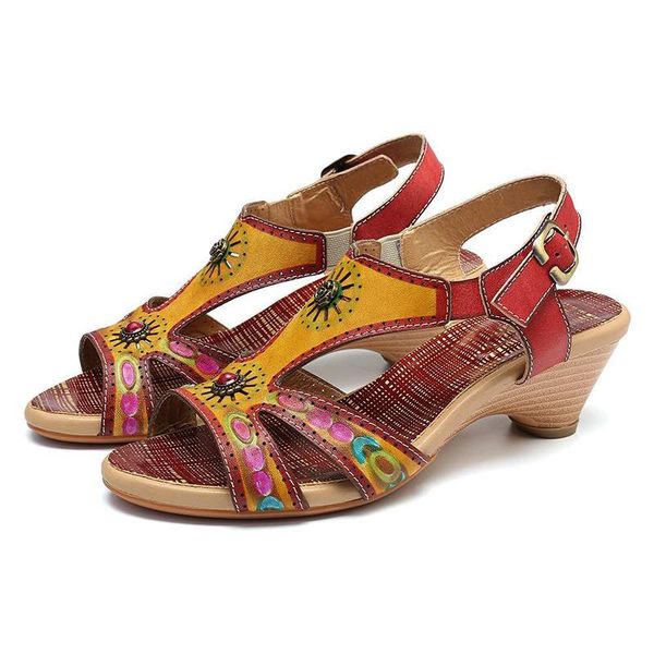 sandals sandalias women's ladies pumps fashion genuine leather buckle 5.5cm thick high heel open toed mixed colors women shoes, Black
sandals sandalias women's ladies pumps fashion genuine leather buckle 5.5cm thick high heel open toed mixed colors women shoes, Black