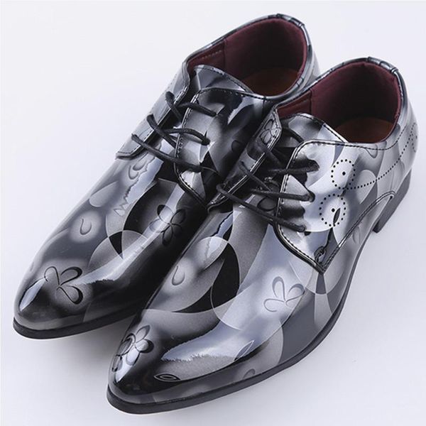 dress shoes the patent leather oxford for men formal pointed toe business wedding printed, Black
dress shoes the patent leather oxford for men formal pointed toe business wedding printed, Black