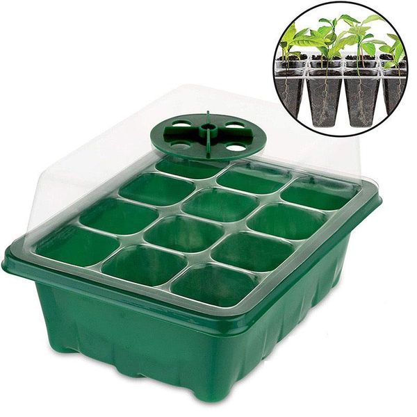 planters & pots 1pcs plastic nursery pot 12 holes seed grow planter box greenhouse seeding garden tray plant seedling with lids
planters & pots 1pcs plastic nursery pot 12 holes seed grow planter box greenhouse seeding garden tray plant seedling with lids