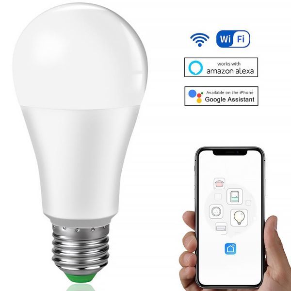bulbs wifi e27 led smart light bulb color changing lamp siri voice control alexa google assistant 100w equivalent ac 110v 220v
bulbs wifi e27 led smart light bulb color changing lamp siri voice control alexa google assistant 100w equivalent ac 110v 220v