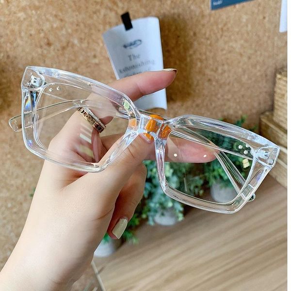 sunglasses square optical frame clear glasses women men transparent eyeglasses plastic frames black red computer spectacle, White;black
sunglasses square optical frame clear glasses women men transparent eyeglasses plastic frames black red computer spectacle, White;black
