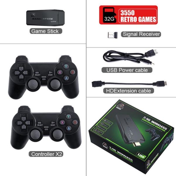 2.4g double wireless controller for ps1 classic retro tv 64gb 10000 games gamepads controllers & joysticks game
2.4g double wireless controller for ps1 classic retro tv 64gb 10000 games gamepads controllers & joysticks game