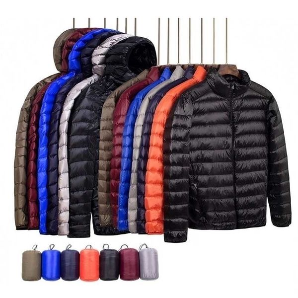 autumn winter light down jacket men's fashion hooded short large ultra-thin lightweight youth slim coat jackets 211129, Black
autumn winter light down jacket men's fashion hooded short large ultra-thin lightweight youth slim coat jackets 211129, Black