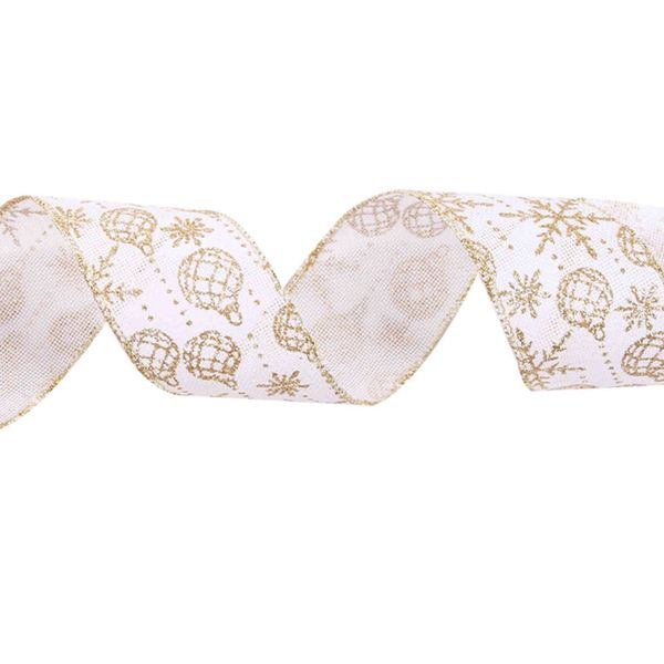 christmas new product 10m gold powder white printed diy bow ribbon decoration
christmas new product 10m gold powder white printed diy bow ribbon decoration