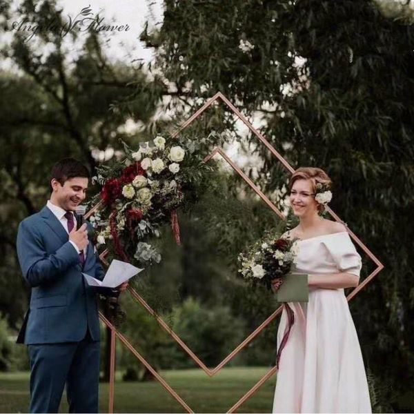 decorative flowers & wreaths wedding arch wrought iron square quadrilateral diamond shelf geometrical artificial flower stand party backdrop
decorative flowers & wreaths wedding arch wrought iron square quadrilateral diamond shelf geometrical artificial flower stand party backdrop