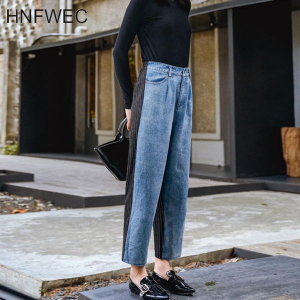 women's jeans 2021 spring and summer high street contrast colors denim washed full length pants v319, Blue
women's jeans 2021 spring and summer high street contrast colors denim washed full length pants v319, Blue