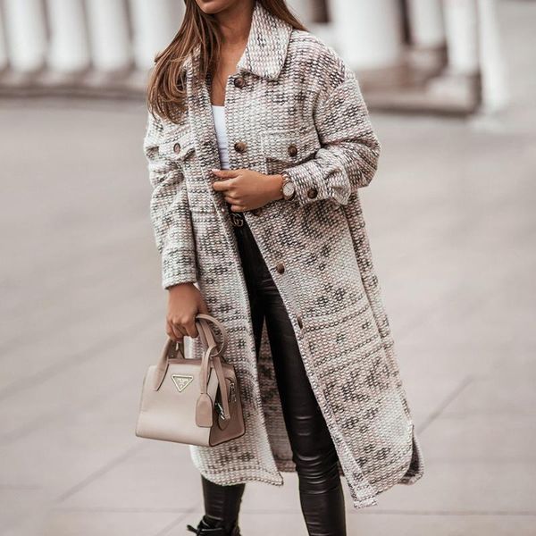 women's wool & blends 2021 autumn winter fashion design casual lapel womens overcoat single breasted long sleeve printing women woolen, Black
women's wool & blends 2021 autumn winter fashion design casual lapel womens overcoat single breasted long sleeve printing women woolen, Black