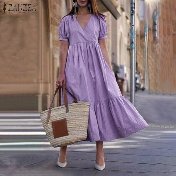 midi dresses for women 2021 ladies vintage ruffle vestidos casual solid robe femme zanzea female puff sleeve sundress plus size, Black;gray
midi dresses for women 2021 ladies vintage ruffle vestidos casual solid robe femme zanzea female puff sleeve sundress plus size, Black;gray