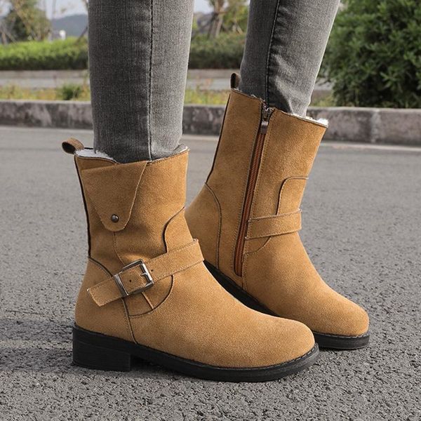 boots plus size 35-43 faux suede ankle women snow shoes buckle motorcyle plush warm botas mujer low heel 2021 winter, Black
boots plus size 35-43 faux suede ankle women snow shoes buckle motorcyle plush warm botas mujer low heel 2021 winter, Black