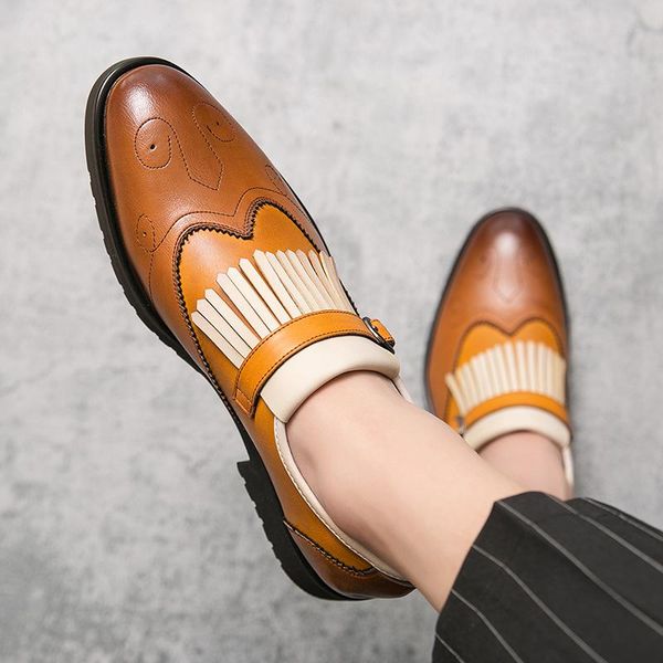 dress shoes british pointed-toe men's flat pu leather tassels england oxford green yellow black fashion shoe
dress shoes british pointed-toe men's flat pu leather tassels england oxford green yellow black fashion shoe