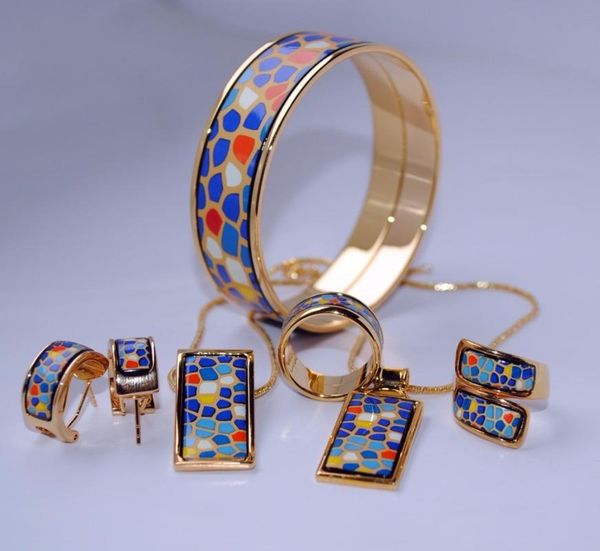 earrings & necklace 015 cloisonne enamel jewelry european and american style 4pcs sets, Silver
earrings & necklace 015 cloisonne enamel jewelry european and american style 4pcs sets, Silver
