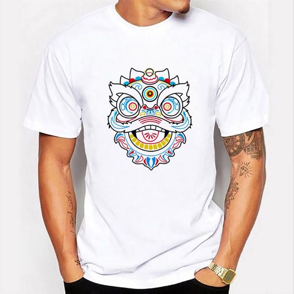 men's t-shirts summer graphic t shirts funny print lion dance short sleeve o-neck broadcloth casual fashion tee streetwear kawaii cloth, White;black
men's t-shirts summer graphic t shirts funny print lion dance short sleeve o-neck broadcloth casual fashion tee streetwear kawaii cloth, White;black