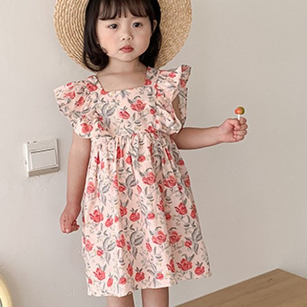 summer dress fashion print flower sleeveless sweet princess kid clothes girl 2-6y 210515, Red;yellow
summer dress fashion print flower sleeveless sweet princess kid clothes girl 2-6y 210515, Red;yellow