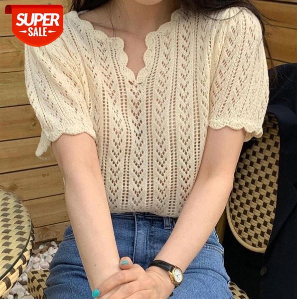 ins women's retro crocheted v-neck short-sleeved sweater loose thin temperament pullover #s93d, Black;gray
ins women's retro crocheted v-neck short-sleeved sweater loose thin temperament pullover #s93d, Black;gray