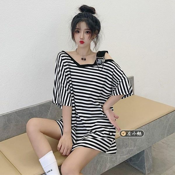 women's tanks & camis fashion and foreign style design sense off shoulder short sleeve t-shirt women's summer 2021 loose medium len, White
women's tanks & camis fashion and foreign style design sense off shoulder short sleeve t-shirt women's summer 2021 loose medium len, White