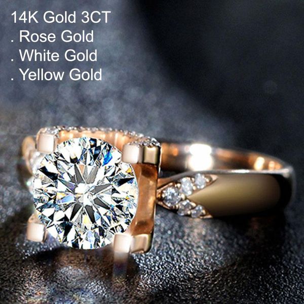 cluster rings 14k rose gold 3 moissanite diamond ring women classic romantic v wedding party engagement anniversary ct d color, Golden;silver
cluster rings 14k rose gold 3 moissanite diamond ring women classic romantic v wedding party engagement anniversary ct d color, Golden;silver