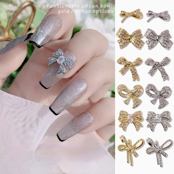luxury fashion nail bow zircon jewelry gold plated silver bowknot series decoration accesoires supplies art decorations, Silver;gold
luxury fashion nail bow zircon jewelry gold plated silver bowknot series decoration accesoires supplies art decorations, Silver;gold