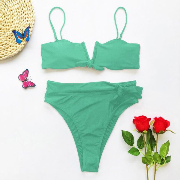women's swimwear women solid bikinis set tie side bandeau swimsuit bikini beachwear swimjupmsuit bathing suit maillot de bain#40, White;black
women's swimwear women solid bikinis set tie side bandeau swimsuit bikini beachwear swimjupmsuit bathing suit maillot de bain#40, White;black