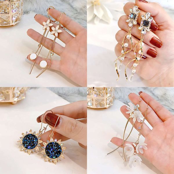 earrings net red good fashion versatile long tassel earrings female s925 silver needle girl stud earrings, Golden
earrings net red good fashion versatile long tassel earrings female s925 silver needle girl stud earrings, Golden