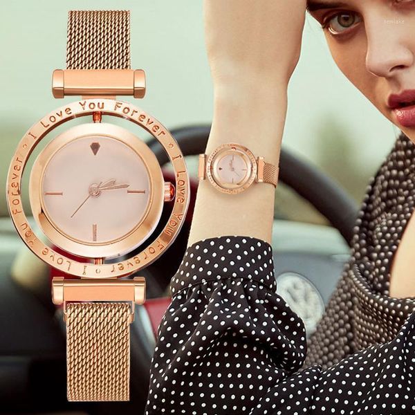 wristwatches creative simple women luxury fashion watches gold stainless steel mesh strap quartz watch magnet buckle ladies, Slivery;brown
wristwatches creative simple women luxury fashion watches gold stainless steel mesh strap quartz watch magnet buckle ladies, Slivery;brown