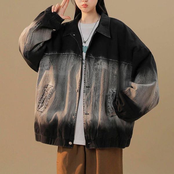 women's jackets neploha 2021 autumn casual gradient color printed for women streetwear lapel coats harajuku loose female denim jacket, Black;brown
women's jackets neploha 2021 autumn casual gradient color printed for women streetwear lapel coats harajuku loose female denim jacket, Black;brown