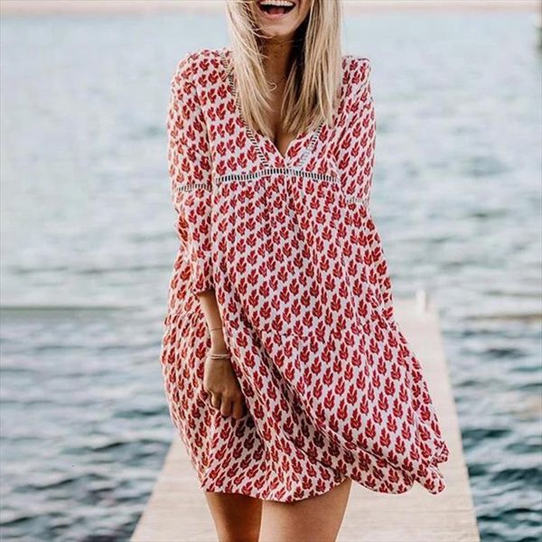 v neck floral womens dress print summer beach fashion flare sleeve autumn elegant hollow out vintage party, Black;gray
v neck floral womens dress print summer beach fashion flare sleeve autumn elegant hollow out vintage party, Black;gray
