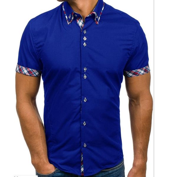 men's casual shirts stylish men short sleeve male summer slim fit luxury fashion smart shirt clothes, White;black
men's casual shirts stylish men short sleeve male summer slim fit luxury fashion smart shirt clothes, White;black