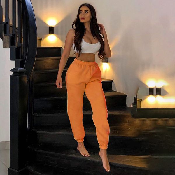cool women high waist pant solid orange loose joggers female trousers autumn winter chic track pants thick capris sweatpants, Black;white
cool women high waist pant solid orange loose joggers female trousers autumn winter chic track pants thick capris sweatpants, Black;white