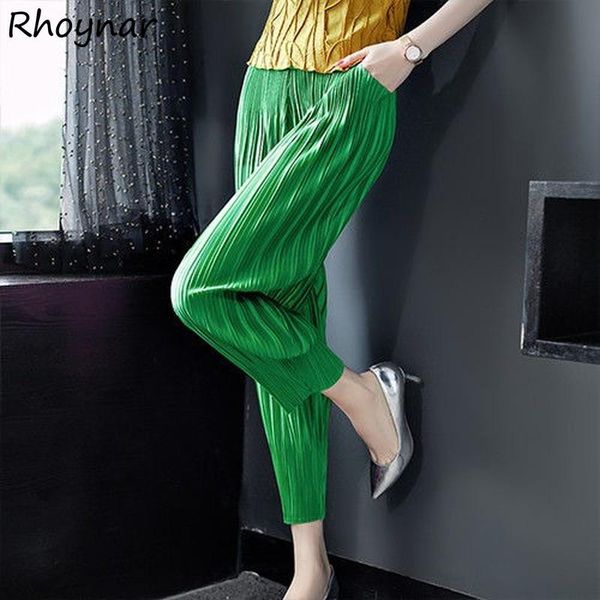 women's pants & capris women 5 colors solid folds female clothes basic trendy leisure loose daily comfortable ins minimalist simple, Black;white
women's pants & capris women 5 colors solid folds female clothes basic trendy leisure loose daily comfortable ins minimalist simple, Black;white