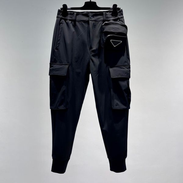 2021fw lastest autumn fashion pants mens trousers bag can take off, Black 
2021fw lastest autumn fashion pants mens trousers bag can take off, Black