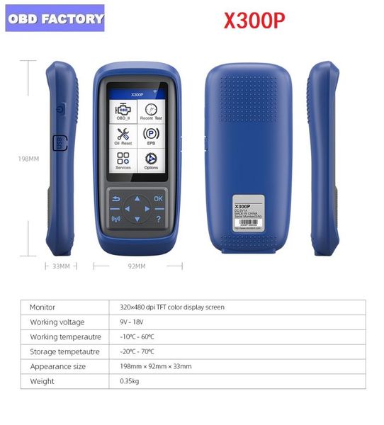 diagnostic tools 2021 latest x300p tool car scanner obd oil reset abs bleeding maintenance light odometer adjustment
diagnostic tools 2021 latest x300p tool car scanner obd oil reset abs bleeding maintenance light odometer adjustment